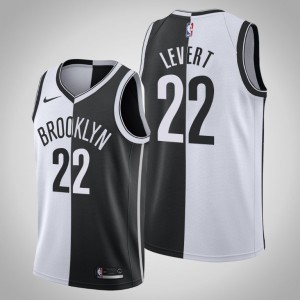 Caris LeVert Brooklyn Nets Men's #22 Split Jersey - White Black 880792-599