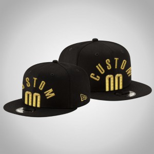 Custom Brooklyn Nets Player Men's #00 Golden Logo Hat - Black 715045-298