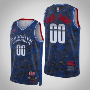 Custom Brooklyn Nets Men's Select Series Jersey - Blue 616867-169
