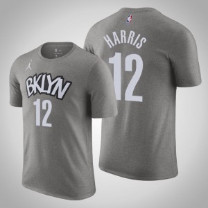 Joe Harris Brooklyn Nets 2020-21 Men's #12 Statement T-Shirt - Gray 145757-124