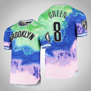 Jeff Green Brooklyn Nets Pro Standard Men's #8 Dip-Dye T-Shirt - Green 940169-678