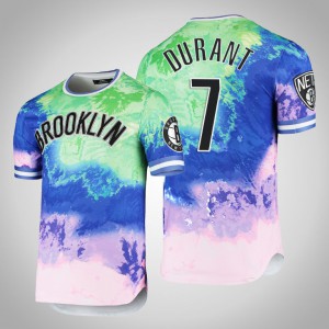 Kevin Durant Brooklyn Nets Pro Standard Men's #7 Dip-Dye T-Shirt - Green 912471-826