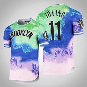Kyrie Irving Brooklyn Nets Pro Standard Men's #11 Dip-Dye T-Shirt - Green 975852-619