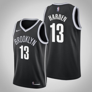 James Harden Brooklyn Nets 2020-21 Men's #13 Icon Jersey - Black 779133-541