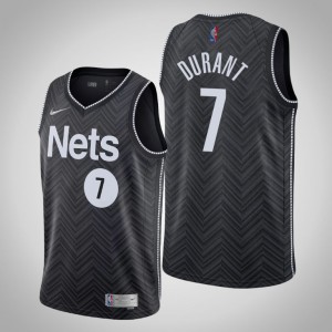 Kevin Durant Brooklyn Nets 2020-21 Men's #7 Earned Jersey - Black 769376-702