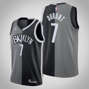 Kevin Durant Brooklyn Nets Edition Big Scorer Men's Split Jersey - Gray Black 430293-700