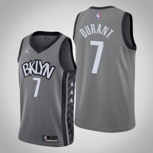 Kevin Durant Brooklyn Nets 2020-21 Men's #7 Statement Jersey - Gray 800305-513