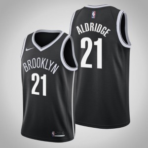 LaMarcus Aldridge Brooklyn Nets 2020-21 Men's #21 Icon Jersey - Black 835529-845