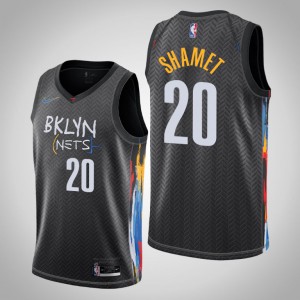 Landry Shamet Brooklyn Nets 2020-21 Men's #20 City Jersey - Black 862174-534