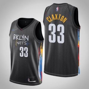 Nicolas Claxton Brooklyn Nets 2020-21 Men's #33 City Jersey - Black 870442-436