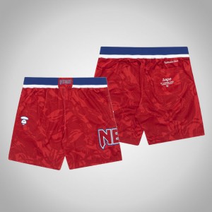 Brooklyn Nets Hardwood Classics Men's AAPE x Mitchell Ness Shorts - Red 747966-362