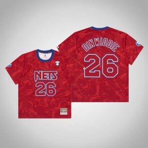 Spencer Dinwiddie Brooklyn Nets Swingman Hardwood Classics Men's #26 AAPE x Mitchell Ness Jersey - Red 282577-848