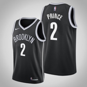 Taurean Prince Brooklyn Nets Men's #2 Icon Jersey - Black 779219-854
