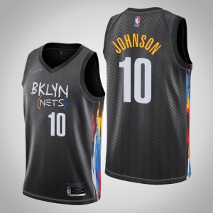Tyler Johnson Brooklyn Nets 2020-21 Men's #10 City Jersey - Black 260799-555
