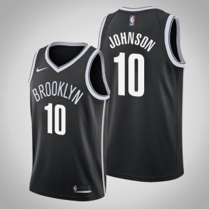 Tyler Johnson Brooklyn Nets 2020-21 Men's #10 Icon Jersey - Black 345881-742