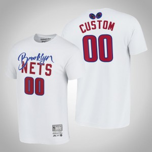 Custom Brooklyn Nets Joey Badass x BR Remix HWC Limited Edition Men's #00 NBA Remix T-Shirt - White 670084-151