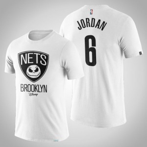 DeAndre Jordan Brooklyn Nets Postseason Men's #6 Disney X NBA Mascot Crossover T-Shirt - White 449986-305