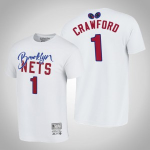 Jamal Crawford Brooklyn Nets Joey Badass x BR Remix HWC Limited Edition Men's #1 NBA Remix T-Shirt - White 578644-263