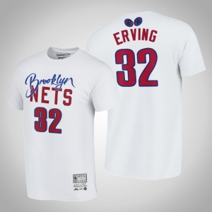 Julius Erving Brooklyn Nets Joey Badass x BR Remix HWC Limited Edition Men's #32 NBA Remix T-Shirt - White 545812-726