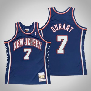 Kevin Durant Brooklyn Nets 2006-07 Throwback Authentic Men's #7 Hardwood Classics Jersey - Blue 893649-126