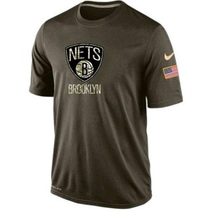 Brooklyn Nets NBA Dri-FIT Men's Salute To Service T-Shirt - Camo 228037-197