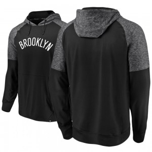 Brooklyn Nets NBA Static Raglan Men's Made to Move Hoodie - Black 802035-390