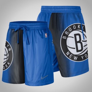 Brooklyn Nets 2020-21 Edition Courtside Oversized logo Basketball Men's City Shorts - Blue 622107-952