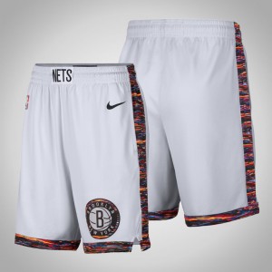 Brooklyn Nets NBA 2019 Edition Basketball Men's City Shorts - White 275957-199