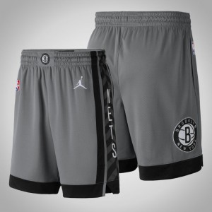 Brooklyn Nets 2020-21 Basketball Men's Statement Shorts - Charcoal Black 544794-239