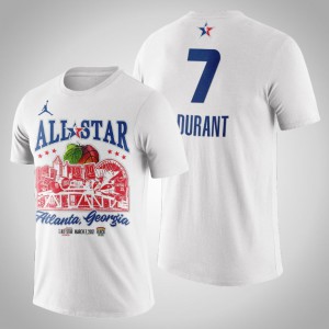 Kevin Durant Brooklyn Nets Game Support Black Colleges Men's #7 2021 NBA All-Star T-Shirt - White 671205-790