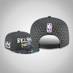 Brooklyn Nets 2021 Edition Primary 9FIFTY Snapback Adjustable Men's City Hat - Black 858817-867