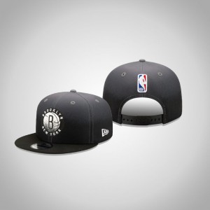 Brooklyn Nets Back Half Team Colours 9FIFTY Snapback Men's Official Back Half Hat - Black 585185-627