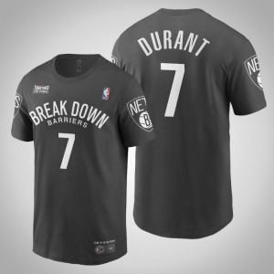 Kevin Durant Brooklyn Nets Break Down Barriers Men's #7 Black Lives Matter T-Shirt - Black 910948-476