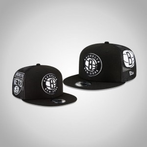 Brooklyn Nets 9FIFTY Snapback Men's Scatter Trucker Hat - Black 667629-676