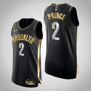 Taurean Prince Brooklyn Nets 2X Champs Limited Men's #2 Authentic Golden Jersey - Black 387088-305