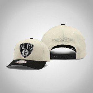 Brooklyn Nets Pro Crown Snapback Men's Go Team Hat - Cream 139743-716