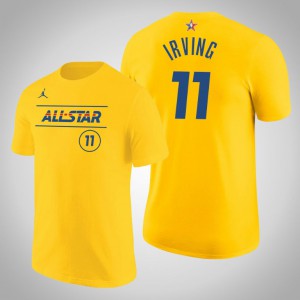 Kyrie Irving Brooklyn Nets Eastern Men's #11 2021 NBA All-Star T-Shirt - Gold 871747-920