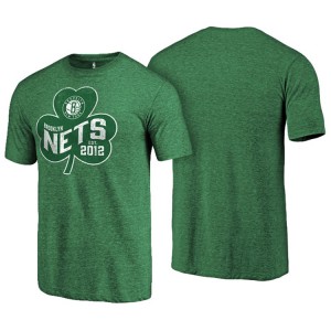Brooklyn Nets NBA Paddy's Pride Tri-Blend Men's St. Patrick's Day T-Shirt - Green 309821-478