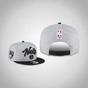 Brooklyn Nets Official On-Stage 9FIFTY Snapback Adjustable Men's 2020 NBA Draft Hat - Heather Gray 610706-411