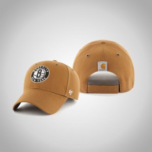 Brooklyn Nets MVP Men's Carhartt X 47 Brand Hat - Khaki 885835-647