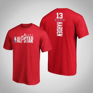 James Harden Brooklyn Nets Reserves Men's #13 2021 NBA All-Star T-Shirt - Red 519586-610