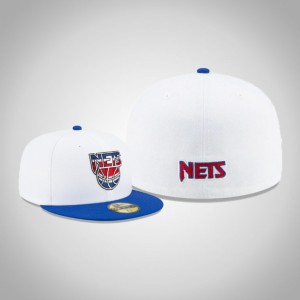 Brooklyn Nets Nights 59FIFTY Fitted Men's Hardwood Classic Hat - White 131279-775