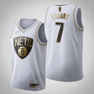 Kevin Durant Brooklyn Nets Men's #7 Golden Edition Jersey - White 389224-701