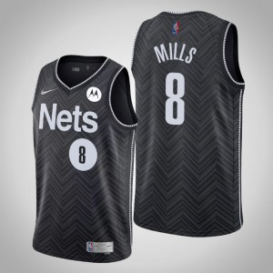 Patty Mills Brooklyn Nets Men's Earned Edition Jersey - Black 826328-687