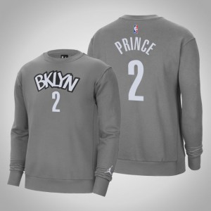 Taurean Prince Brooklyn Nets Fleece Crew Men's #2 Statement Sweatshirt - Gray 178255-279