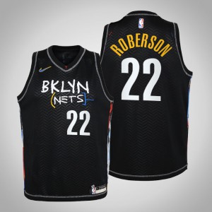 Andre Roberson Brooklyn Nets Edition 2021 Season Youth #22 City Jersey - Black 108370-239