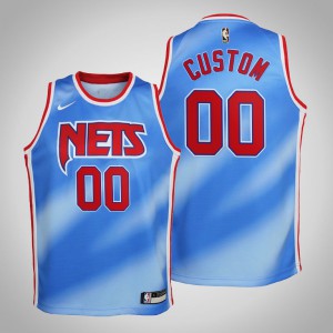 Custom Brooklyn Nets 2021 Season Youth #00 Hardwood Classics Jersey - Blue 221540-121