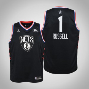 D'Angelo Russell Brooklyn Nets Swingman Youth #1 2019 All-Star Jersey - Black 695695-756