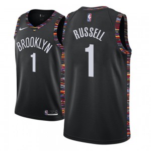 D'Angelo Russell Brooklyn Nets NBA 2018-19 Edition Youth #1 City Jersey - Black 364915-739