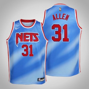 Jarrett Allen Brooklyn Nets 2021 Season Youth #31 Hardwood Classics Jersey - Blue 726382-327